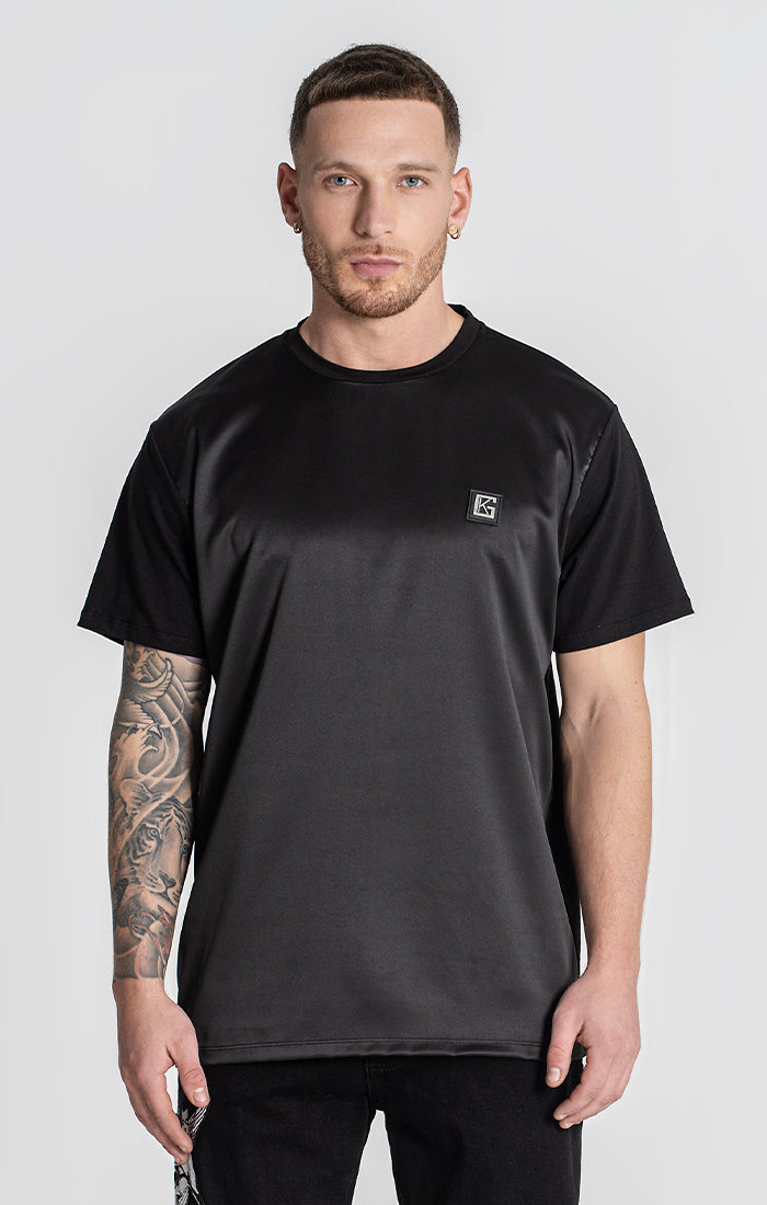 Black Satin Tee