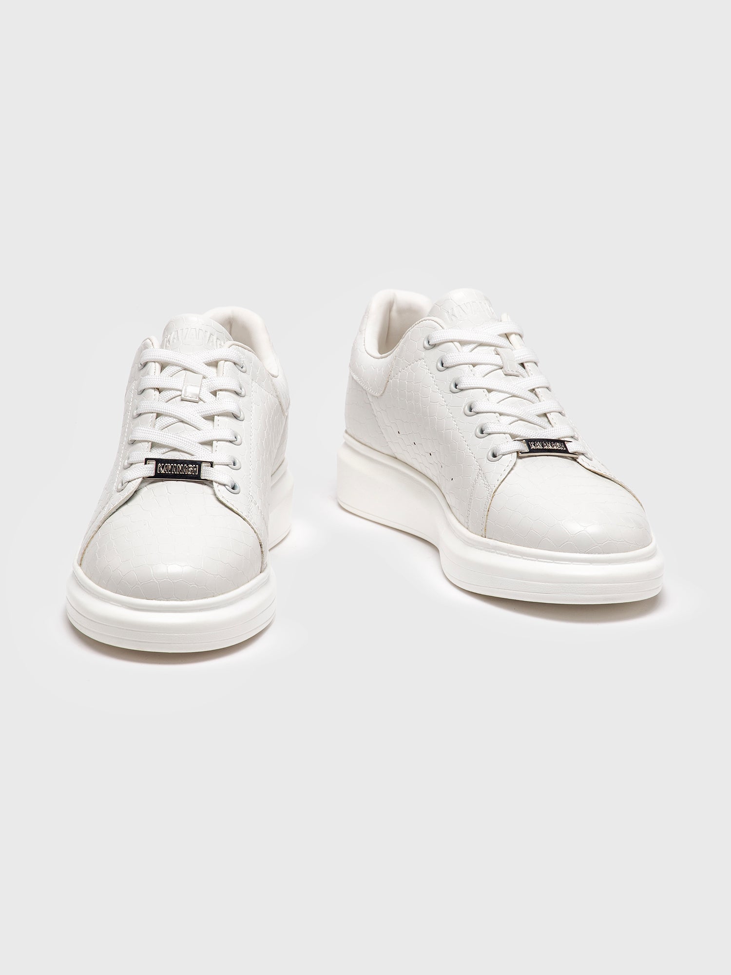 White Elevated Sneakers