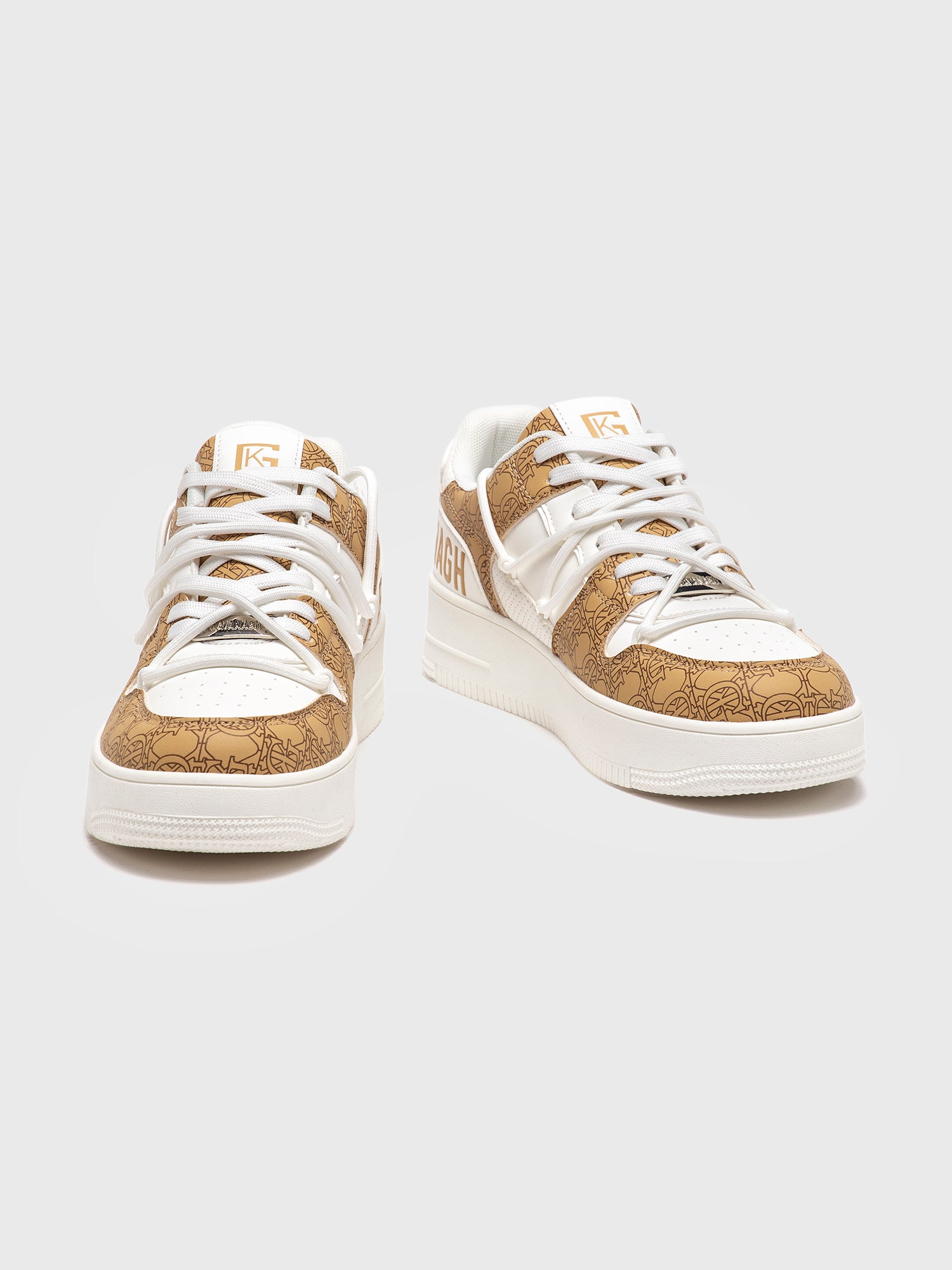 Beige GK Wrapped Sneakers