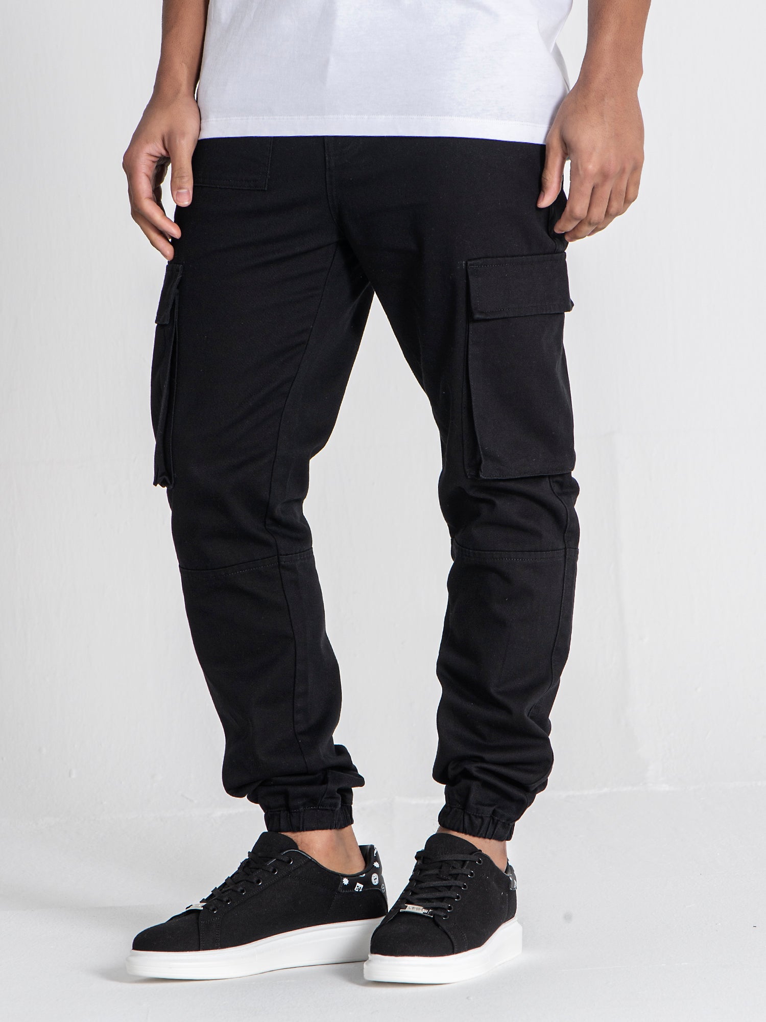 Black Utility Joggers