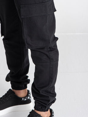 Black Utility Joggers