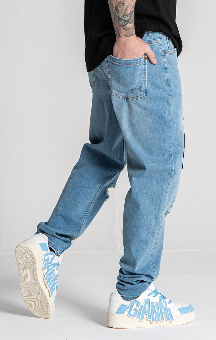 Light Blue Alien Carrot Jeans