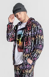 Multicolor Alien Hoodie Jacket