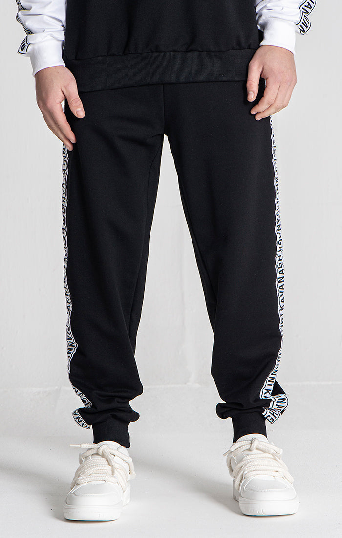 Black Partition Joggers