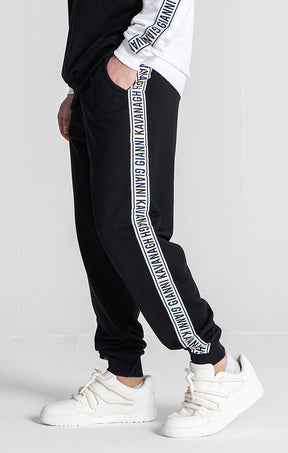 Black Partition Joggers