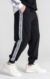 Black Partition Joggers