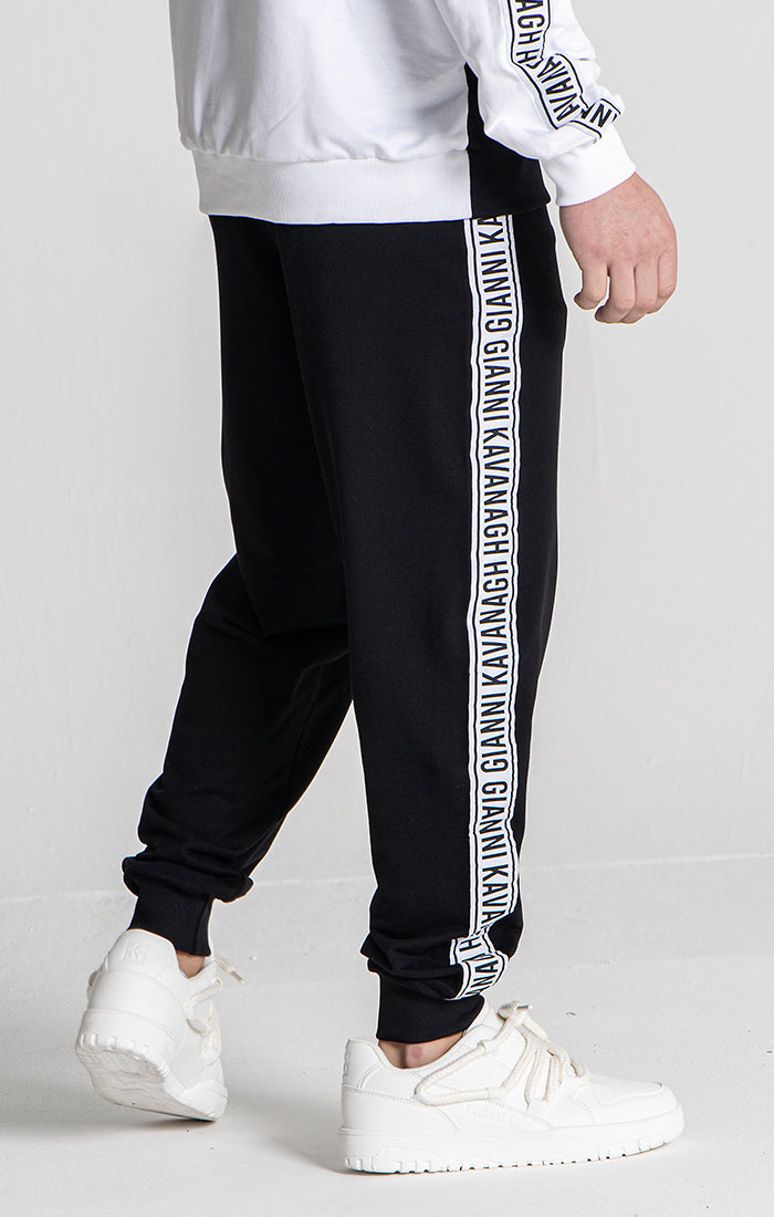 Black Partition Joggers