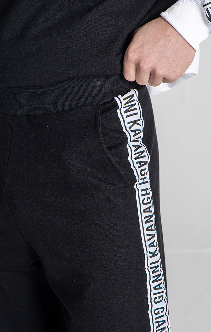 Black Partition Joggers