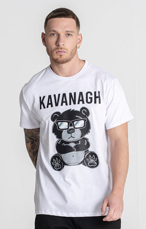 White Mad Bear Tee