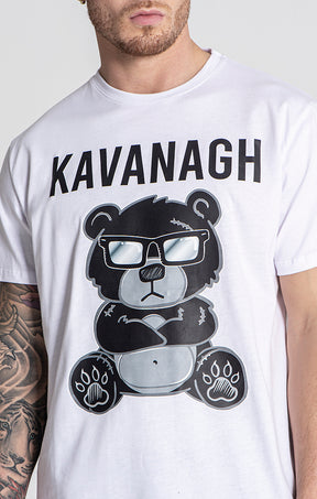 White Mad Bear Tee