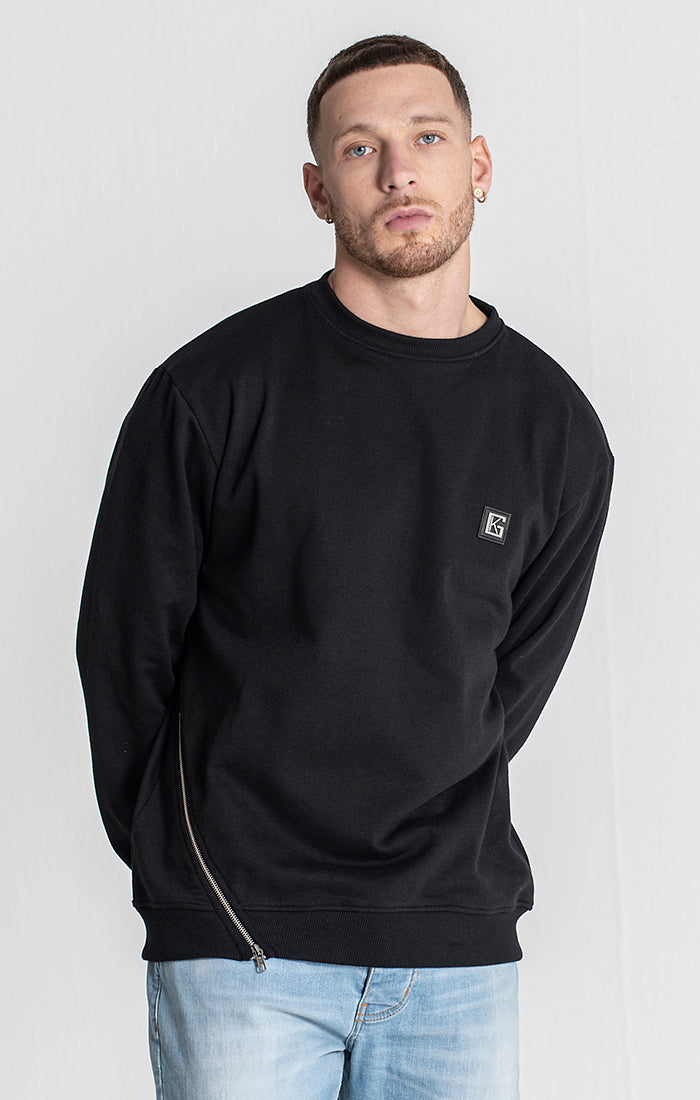 Black Zipper Sweat