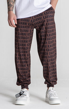 Brown Tag Joggers