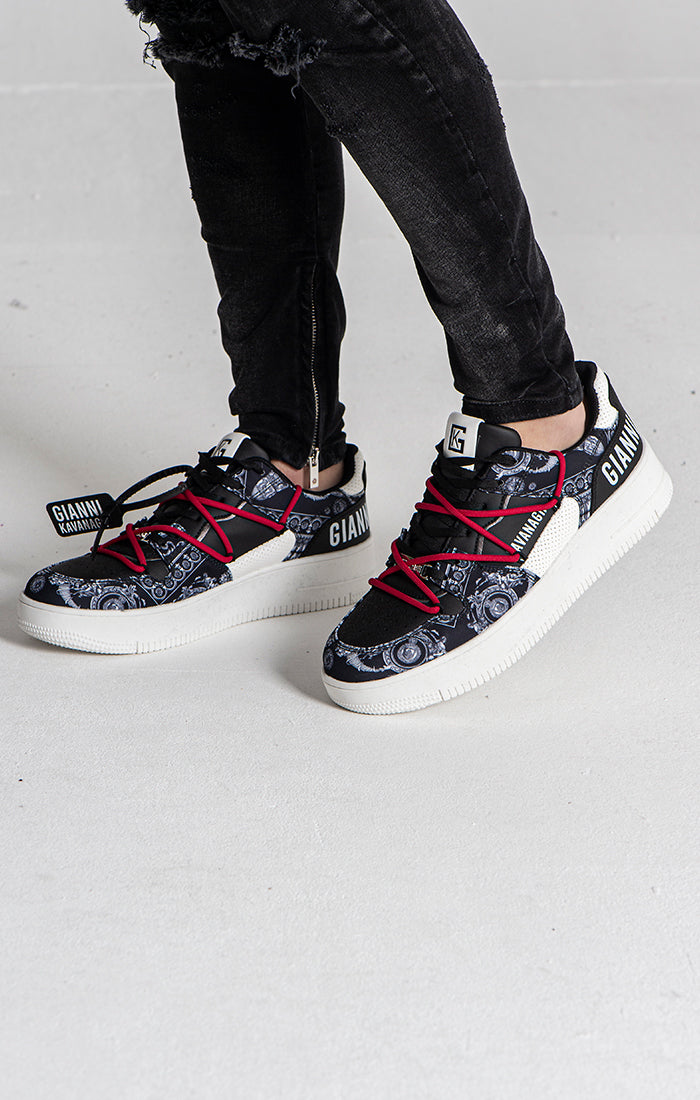 Red Splendour Wrapped Sneakers