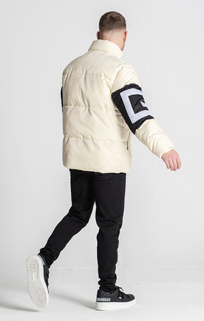 Beige Captain Puffer Jacket