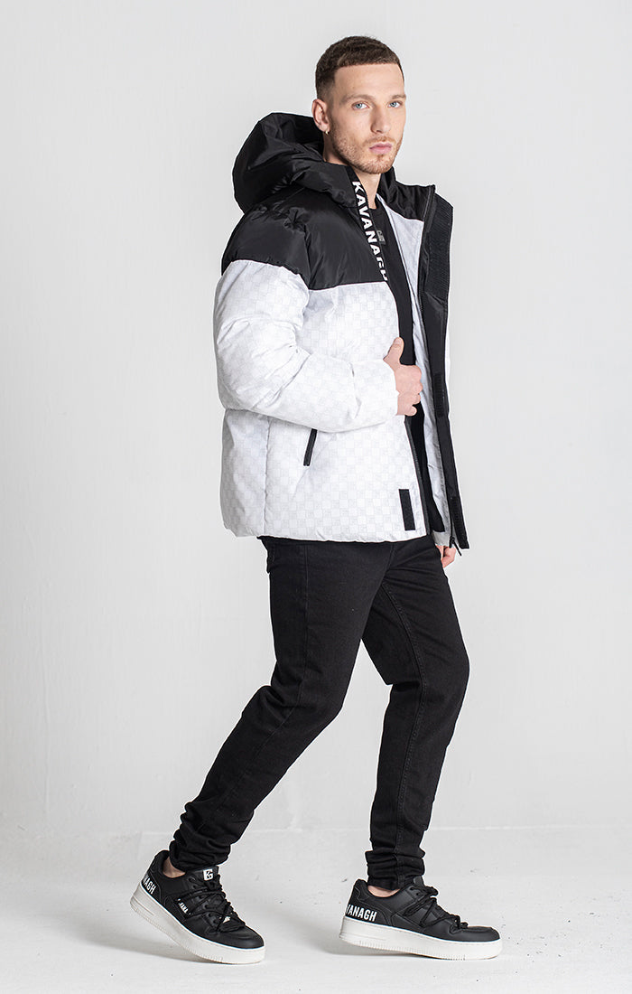 White Clone Puffer Jacket