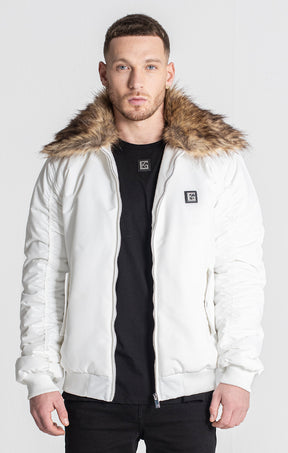 White Core Bomber Jacket