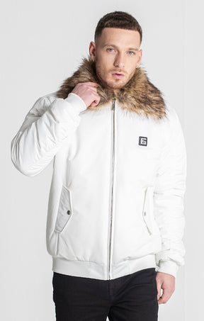 White Core Bomber Jacket