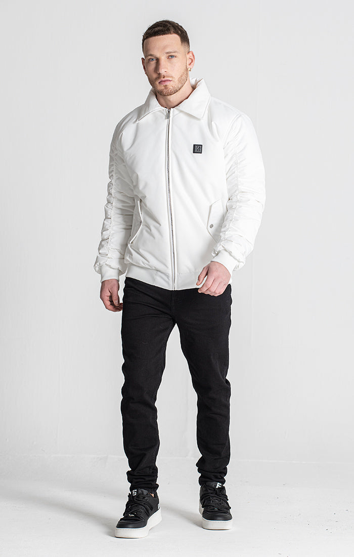 White Core Bomber Jacket