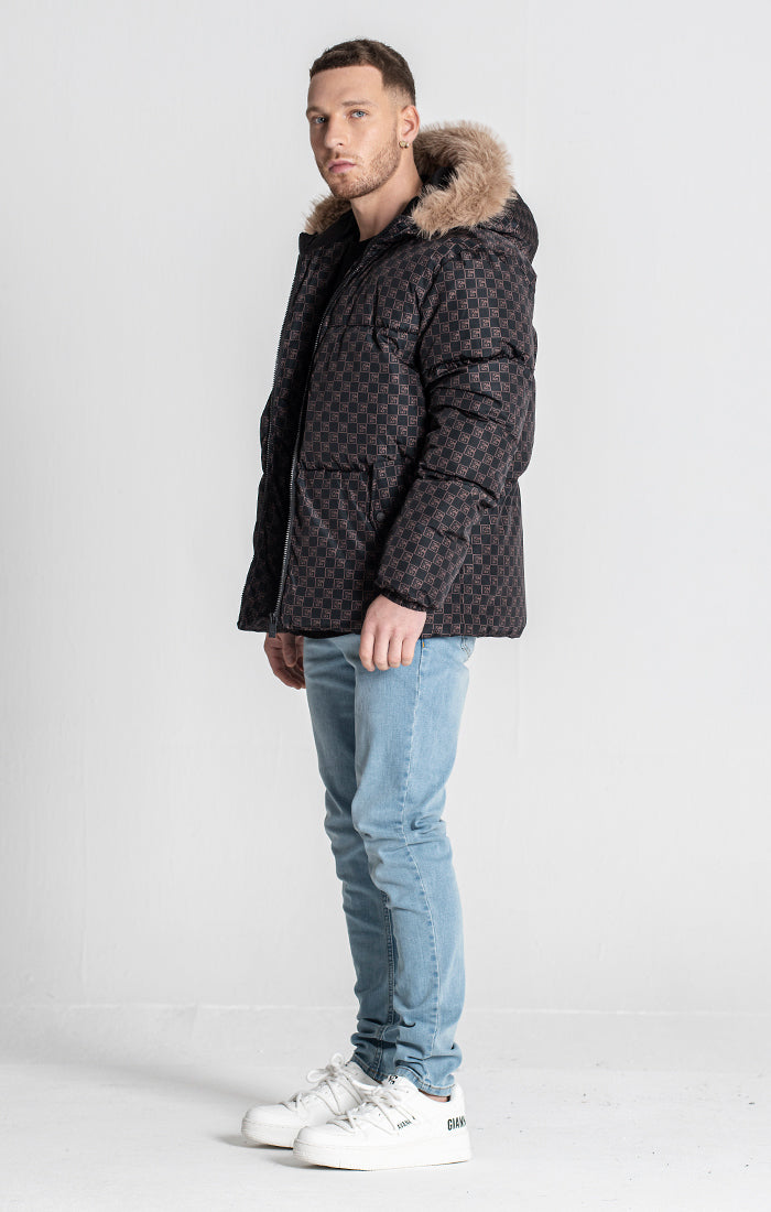 Brown Clone Puffer Jacket