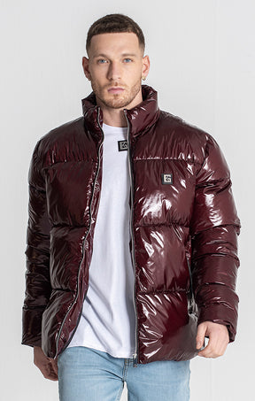 Burgundy Alien Puffer Jacket