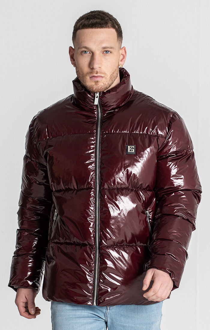 Burgundy Alien Puffer Jacket