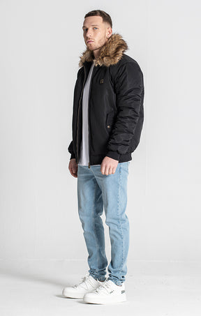 Black Core Bomber Jacket