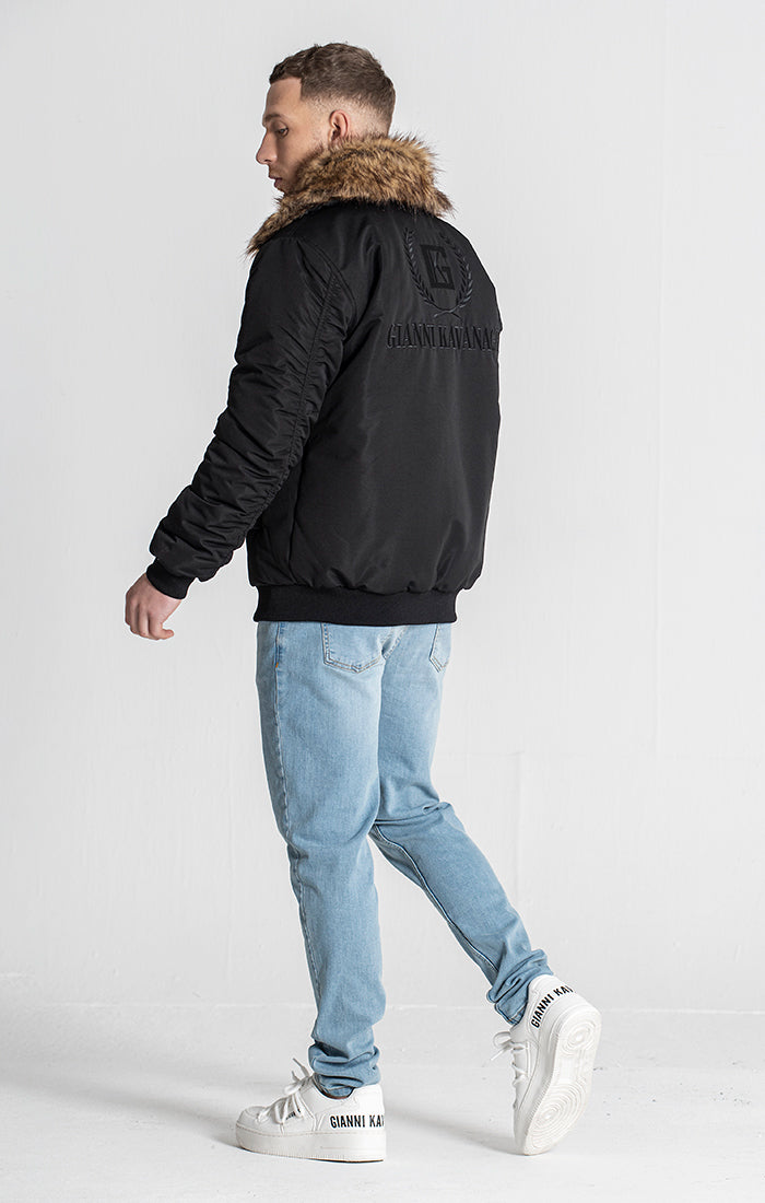 Black Core Bomber Jacket