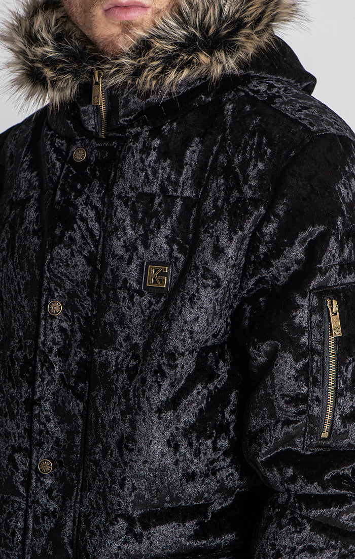 Black Houston Velvet Coat