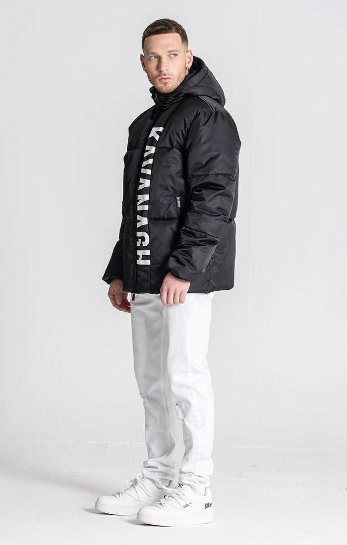 Black Peekaboo Puffer Jacket