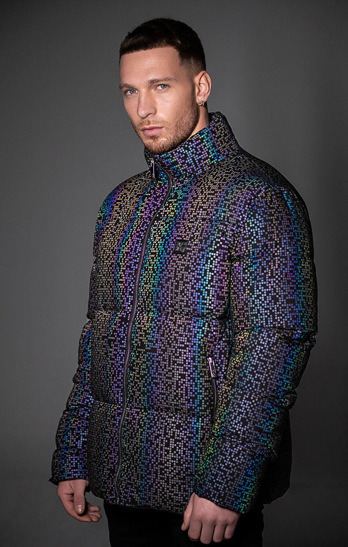 Multicolor Alien Puffer Jacket