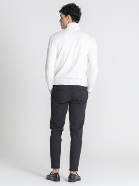 White Soft Knit Turtleneck