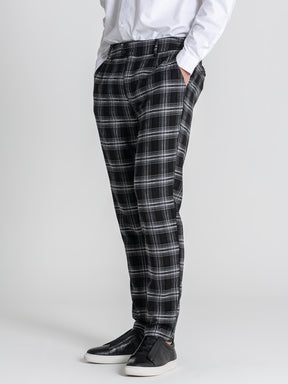 Grey Oxford Chino Pants