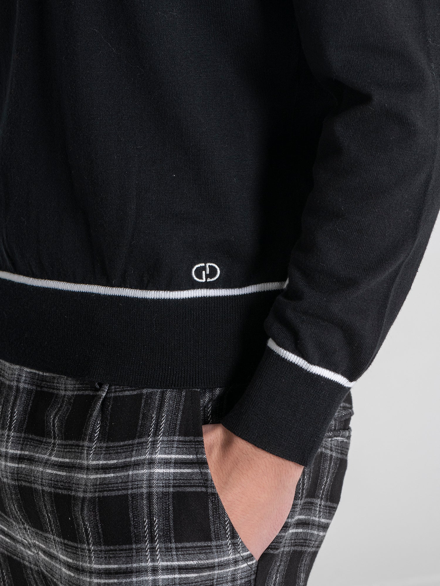 Black Soft Knit Longsleeve Tee