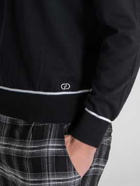 Black Soft Knit Longsleeve Tee