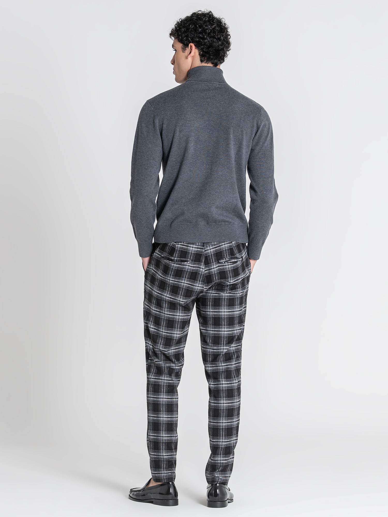 Grey Soft Knit Turtleneck