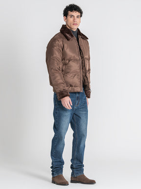 Brown GG Puffer Jacket