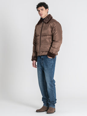 Brown GG Puffer Jacket