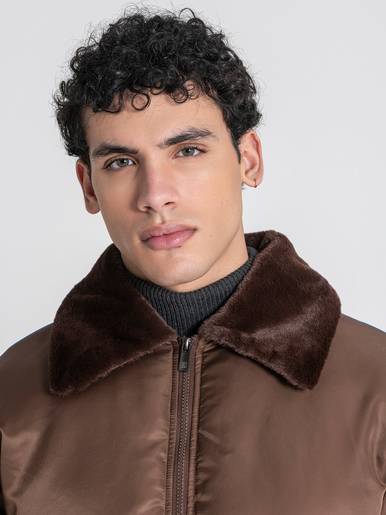 Brown GG Puffer Jacket