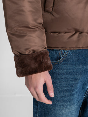 Brown GG Puffer Jacket