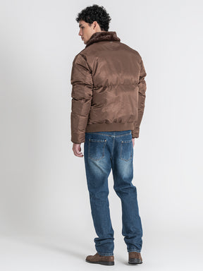 Brown GG Puffer Jacket