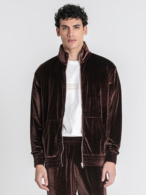 Brown GK Tape Zip Jacket