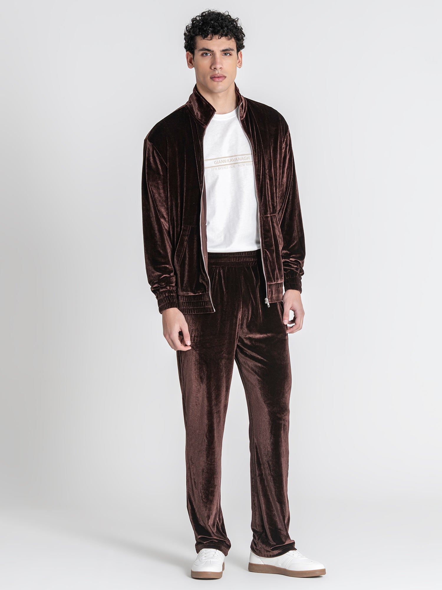 Brown GK Tape Zip Jacket