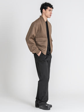 Taupe Soft Core Bomber Jacket