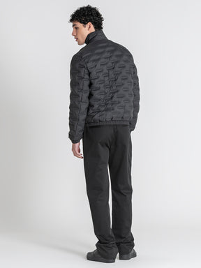 Black Code Puffer Jacket