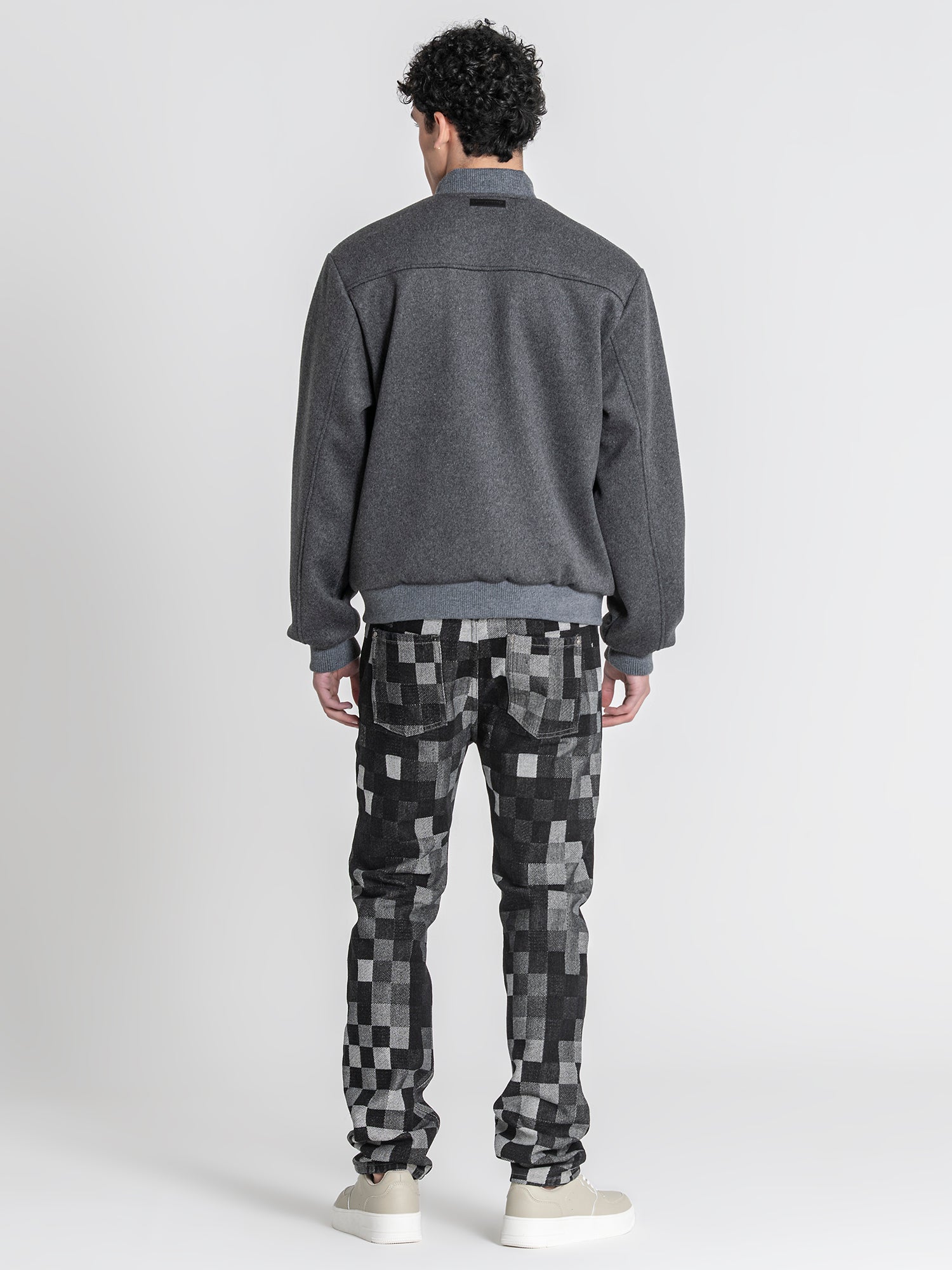 Grey Soft Core Bomber Jacket