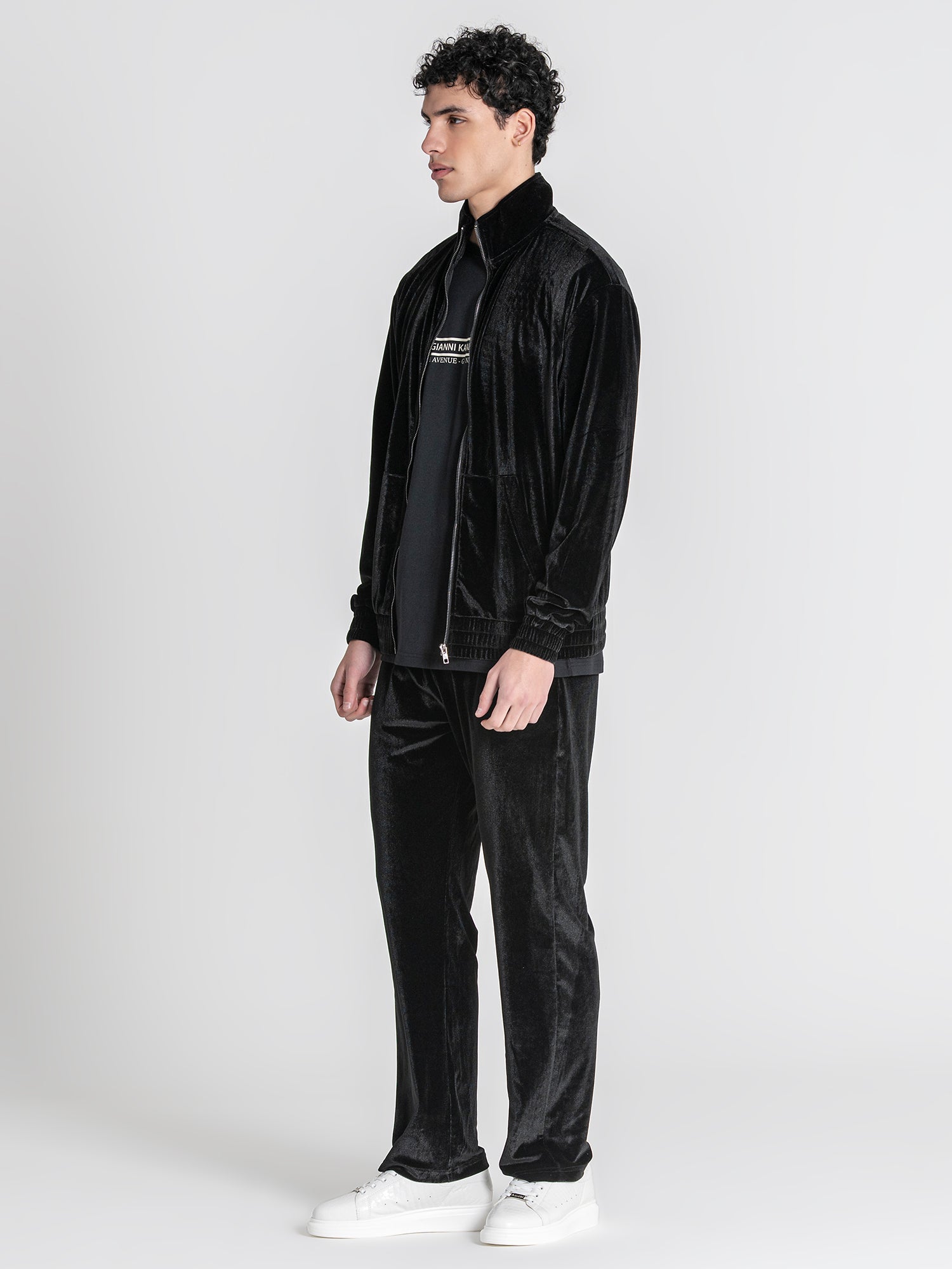 Black GK Tape Zip Jacket