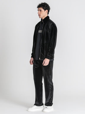 Black GK Tape Zip Jacket