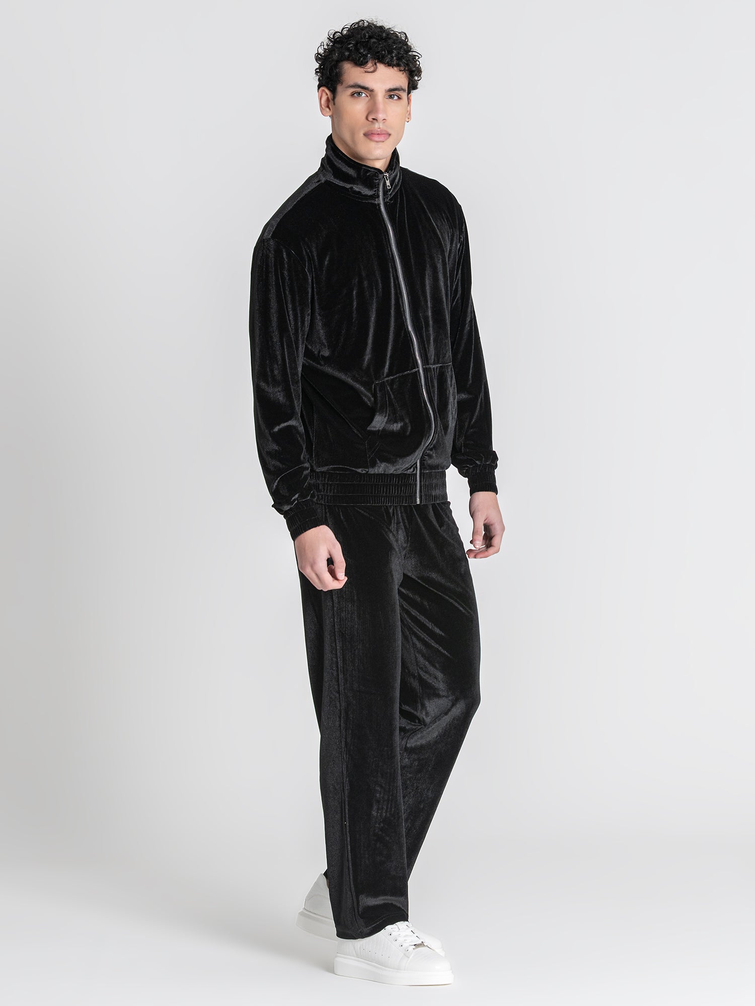 Black GK Tape Zip Jacket