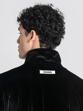 Black GK Tape Zip Jacket