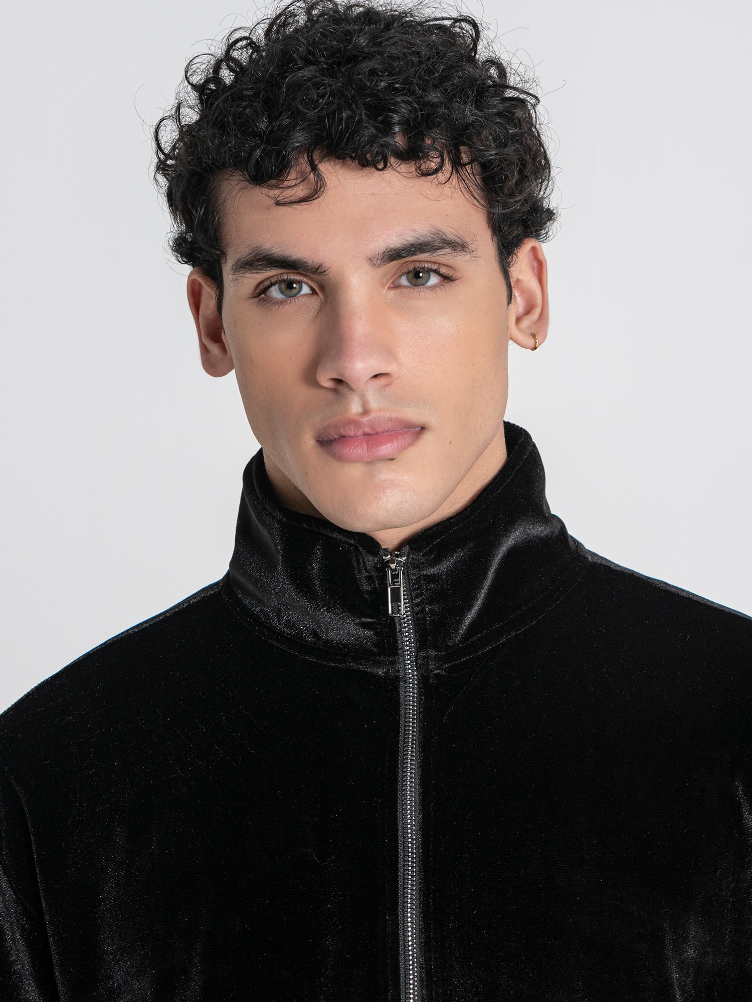 Black GK Tape Zip Jacket